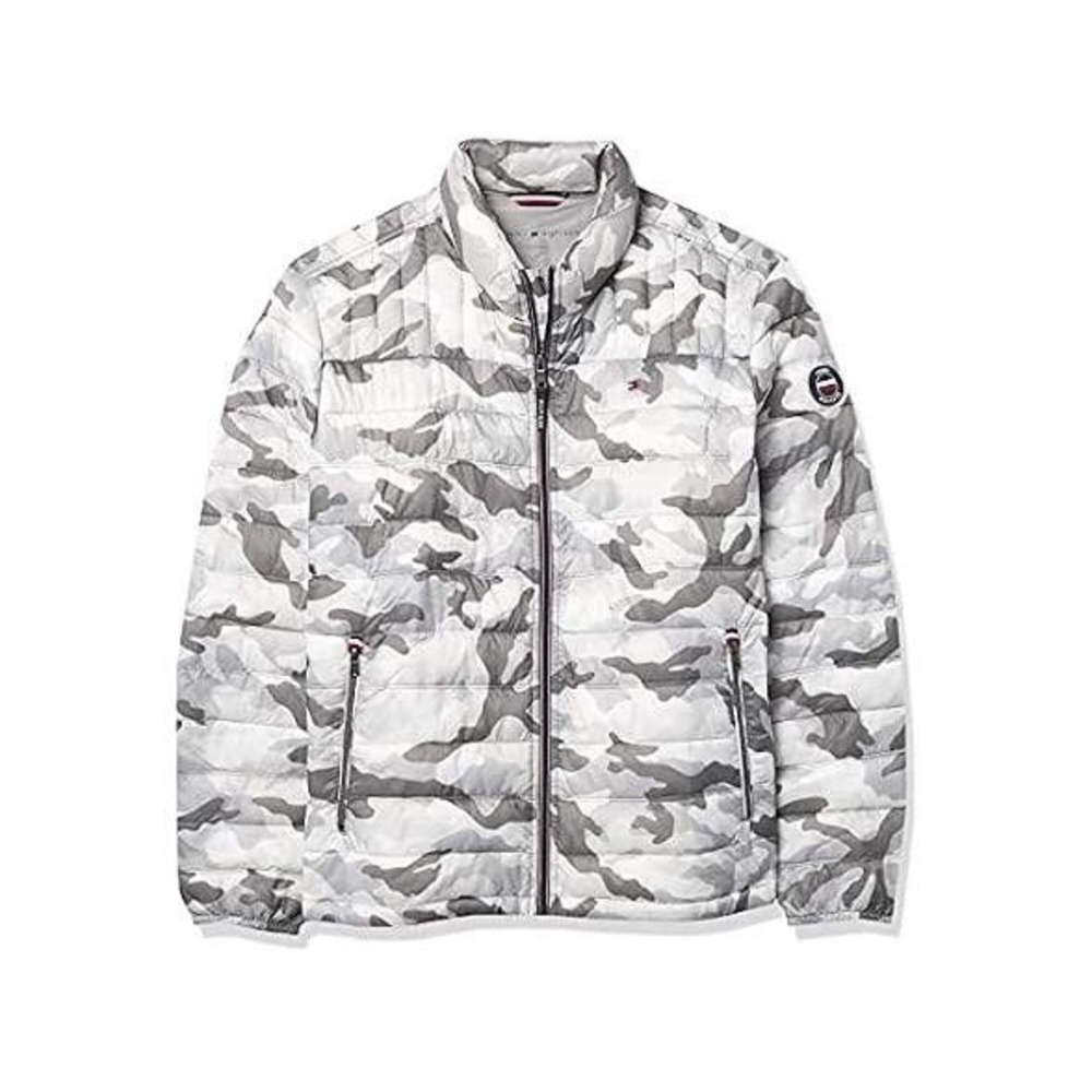 Tommy Hilfiger 5X Mens Camo Lightweight Packable Puffer Jacket